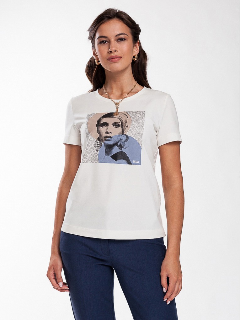 Футболка Femme 30340.1.2D — молочный