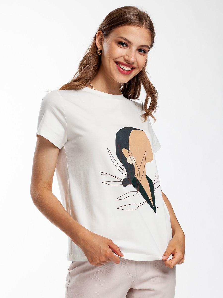 Футболка Femme 30356.1.2F — молочный
