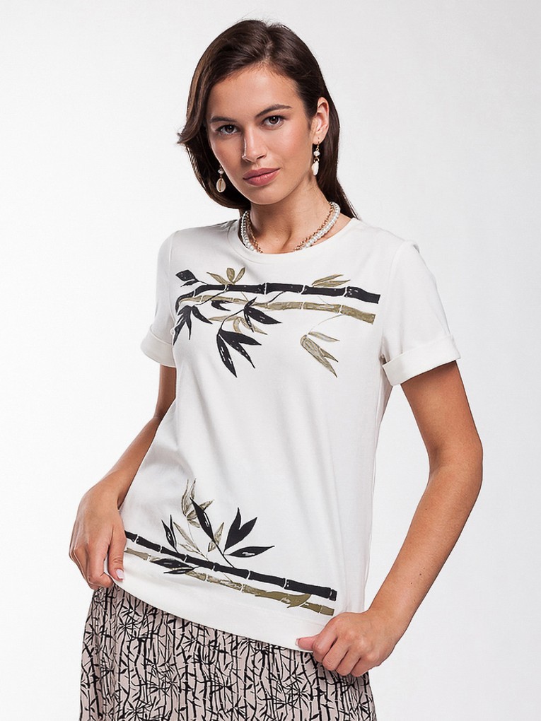Футболка Femme 30341.1.2D — молочный