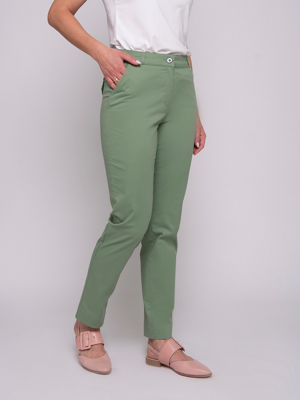 Брюки Femme 9562.1.19F — оливковый