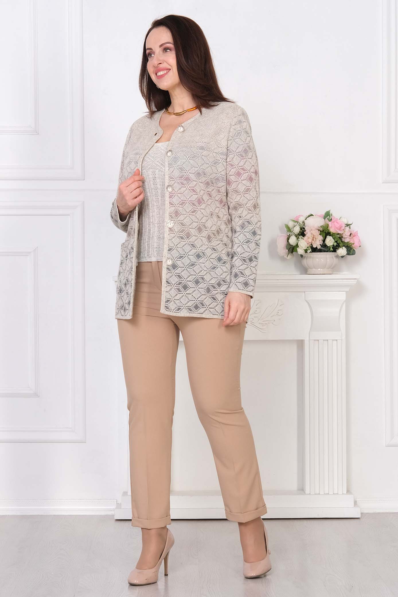 Жакет Злата-Стиль М 2184 — синий