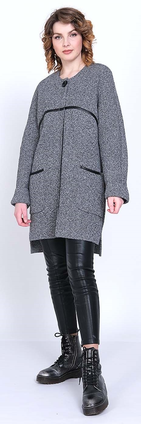 Кардиган Злата-Стиль М 2627 — серый