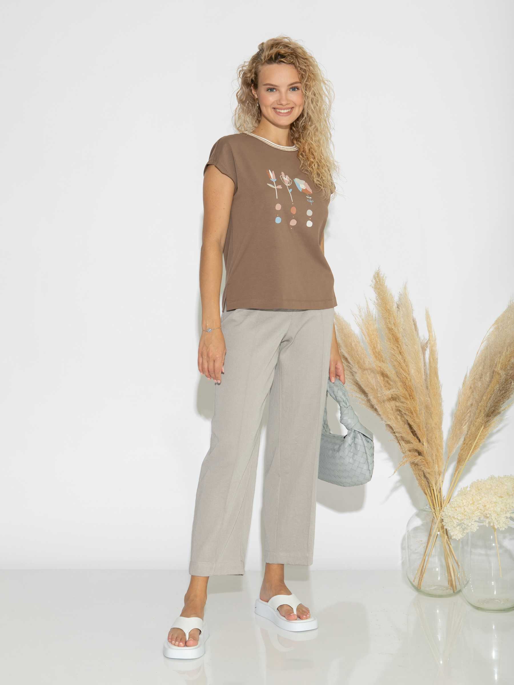 Капри Femme 9870.1.4F — серый