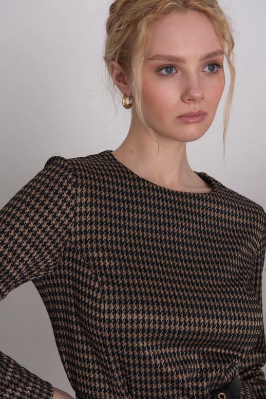 Платье Femme 80102.1.50F — Принт клетка
