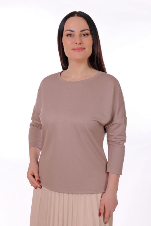 Блузка Palla 36-845С — кофе