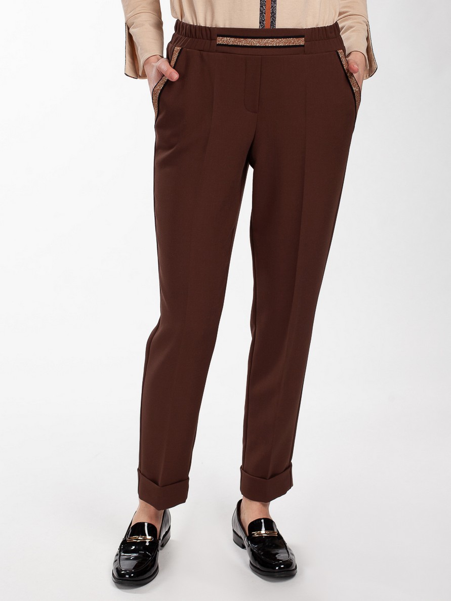 Брюки Femme 9398.1.27F — коричневый ромб