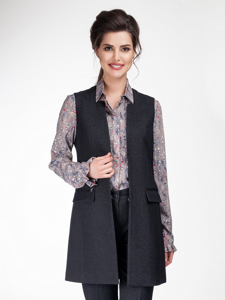 Жилет Femme 7599.1.36F — Тёмно-синий