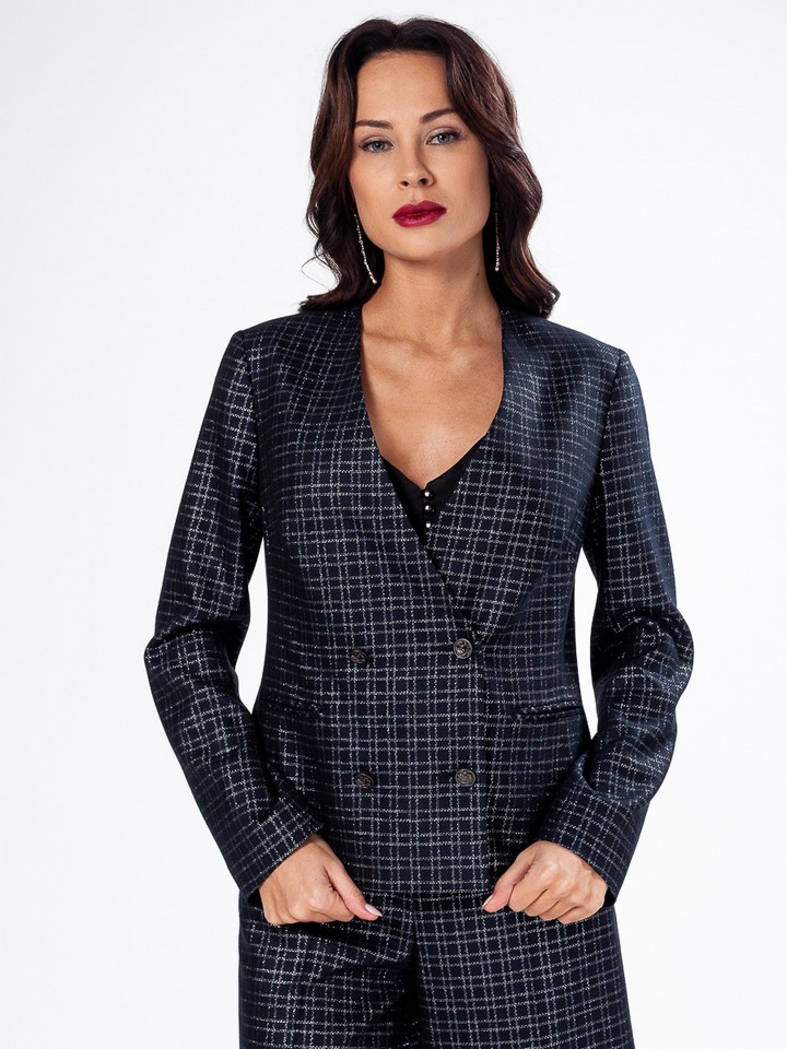 Жакет Femme 70397.1.50FN — Принт клетка